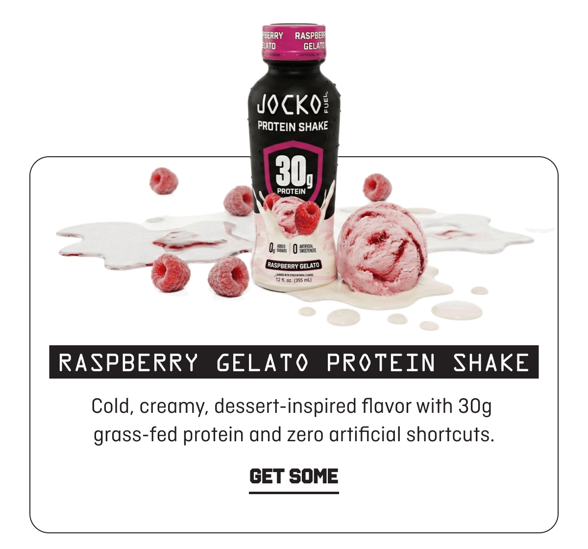 Raspberry Gelato Protein Shake