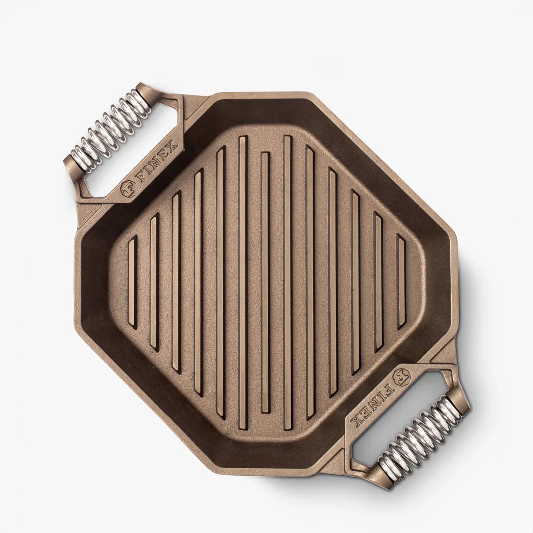 Image of 12" Cast Iron Double Handle Grill Pan-sp
