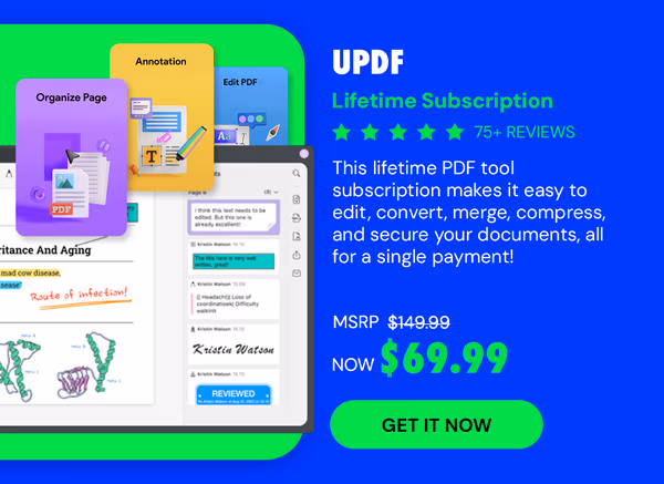 UPDF - Edit, Convert, AI Chat with PDF: Lifetime Subscription