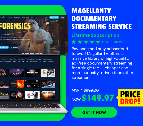 MagellanTV Documentary Streaming Service: Lifetime Subscription