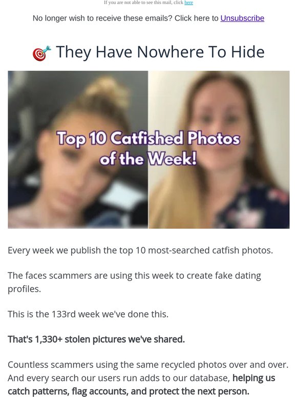Nowhere to hide...