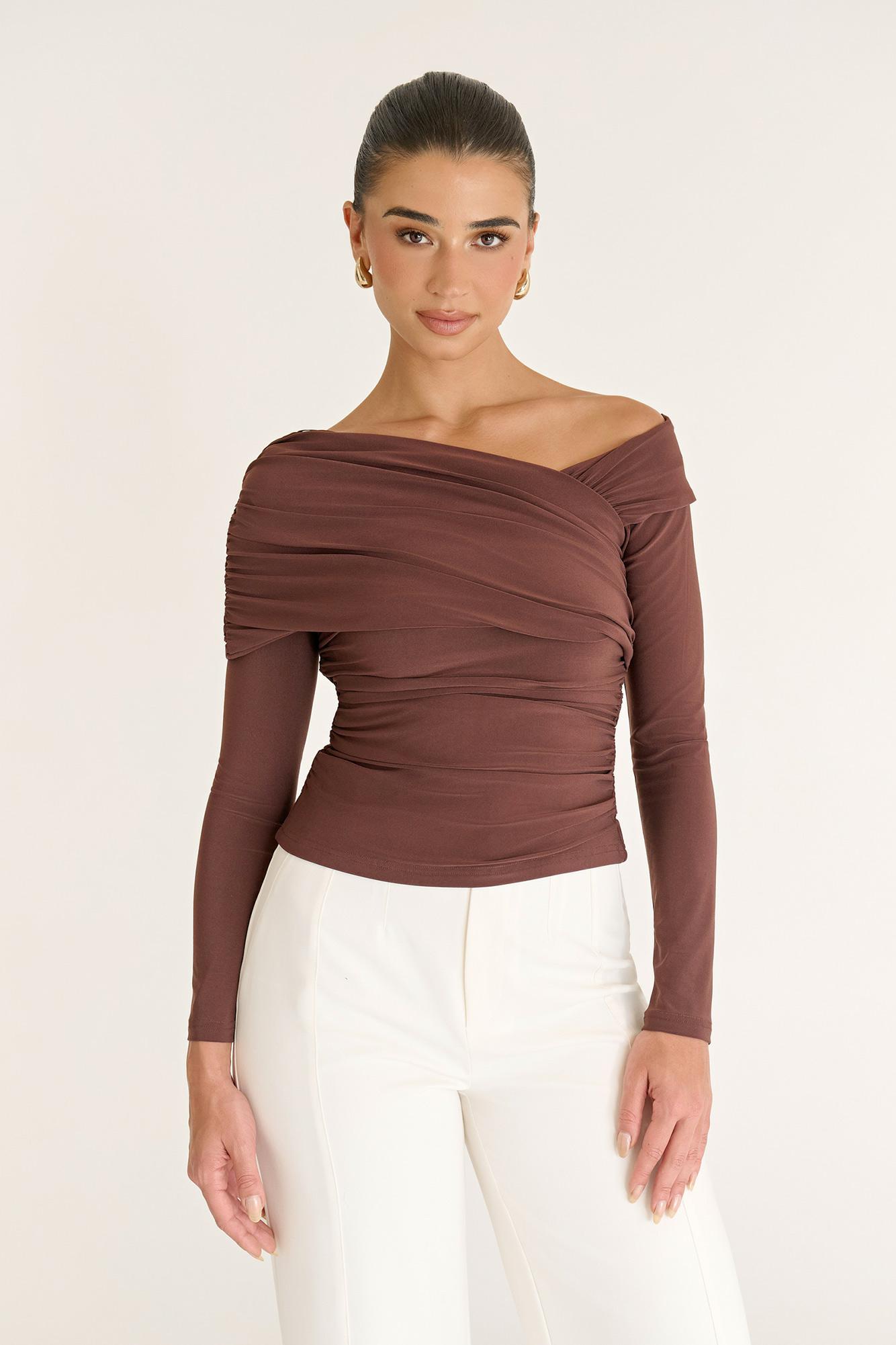 Image of Natalia Top - MOCHA, 6