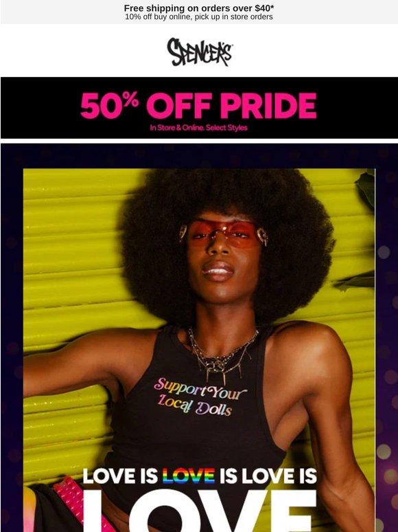 50% Off Pride Starts NOW ❤️🧡💛💚
