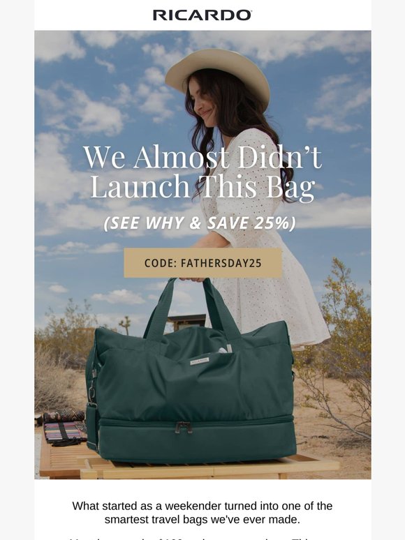 We Almost Didn't Launch This Bag 👀