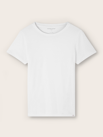 Women's Crew Neck Cotton T-shirt in White