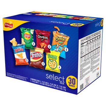 Frito Lay Select Mix, Variety Pack, 30-Count