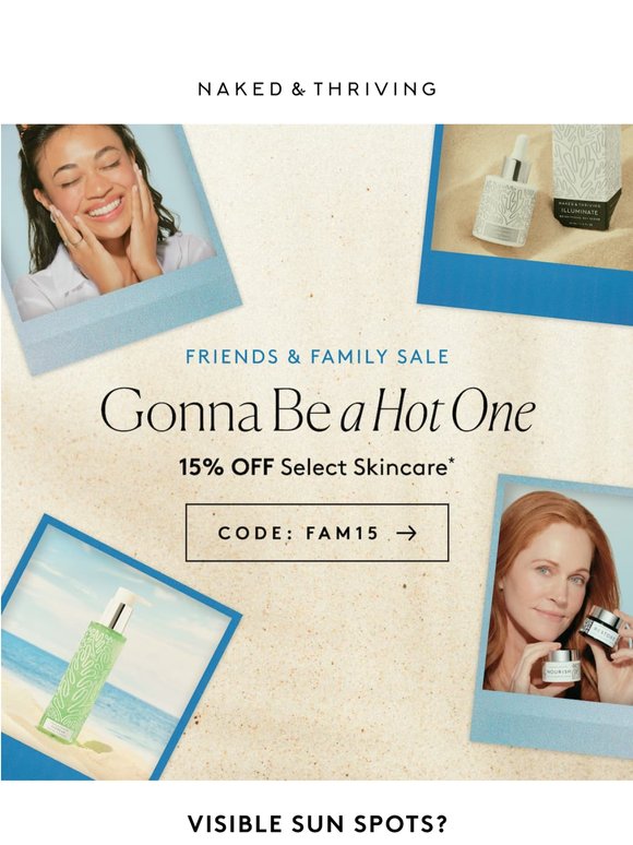 15% OFF Summer Skincare? Say Less. 😎