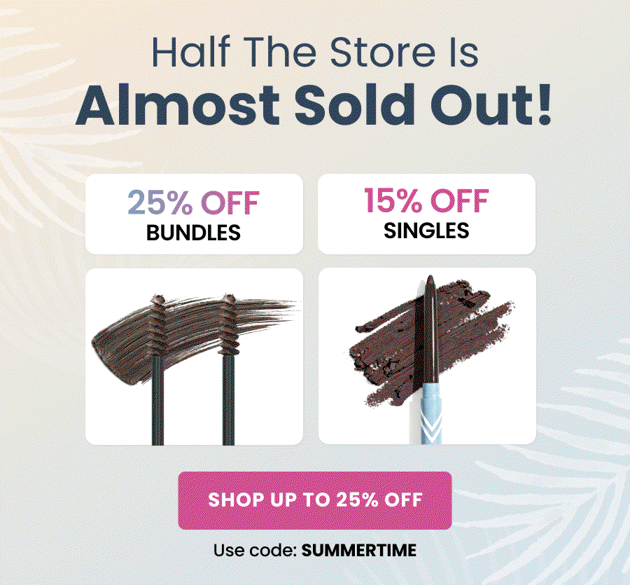 Half the store is almost sold out!