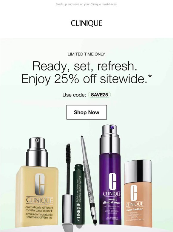 ENDS TONIGHT 📣 25% off sitewide.