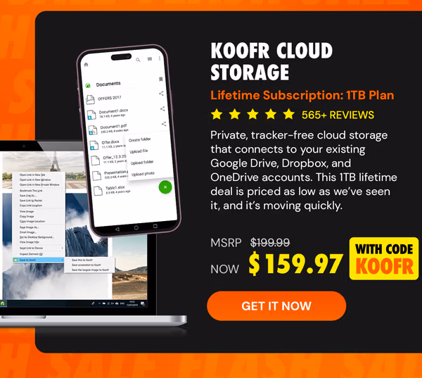 Koofr Cloud Storage: Lifetime Subscription (1TB)
