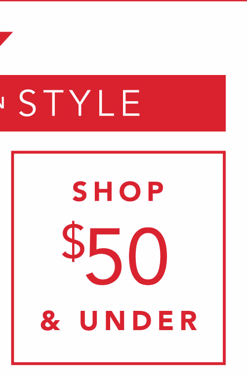 Shop $50 & Under