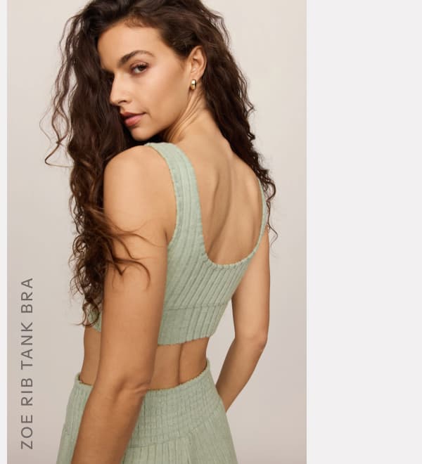 Shop Zoe Rib Tank Bra