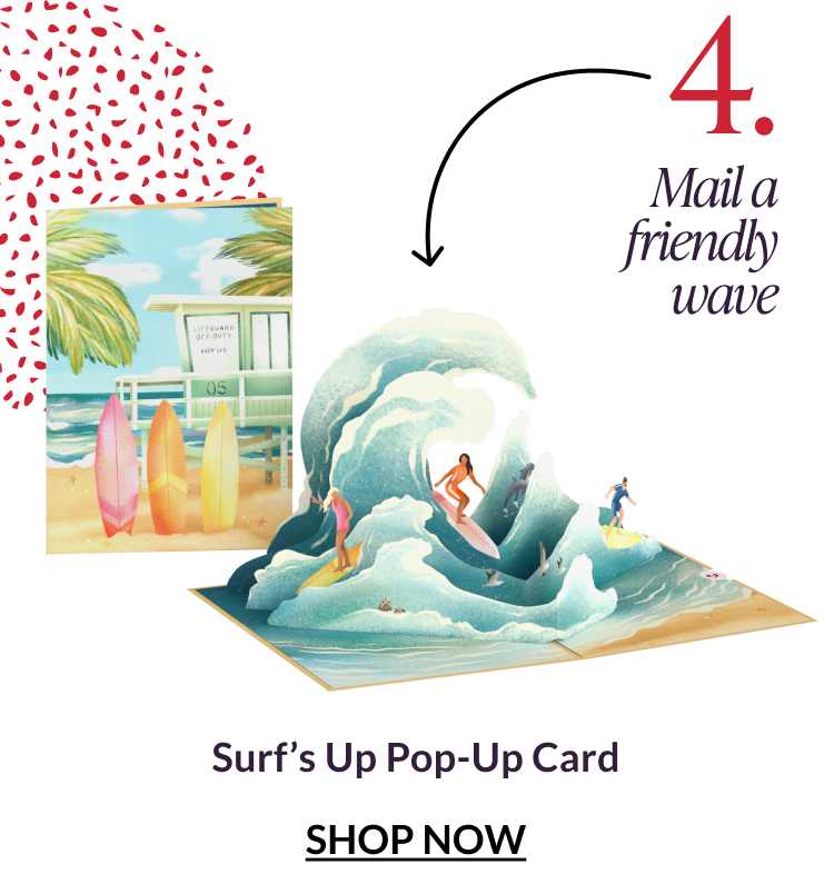 Surf's Up pop-up card