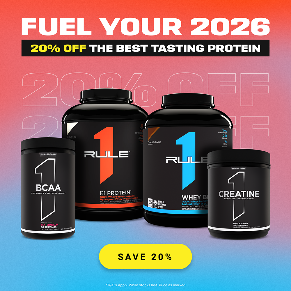 SAVE 20% ON RULE 1 PROTEINS