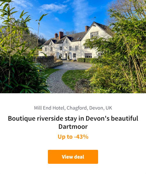 Boutique riverside stay in Devon's beautiful Dartmoor