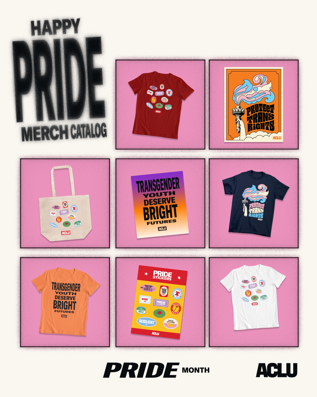 Happy Pride Merch Catalog.
