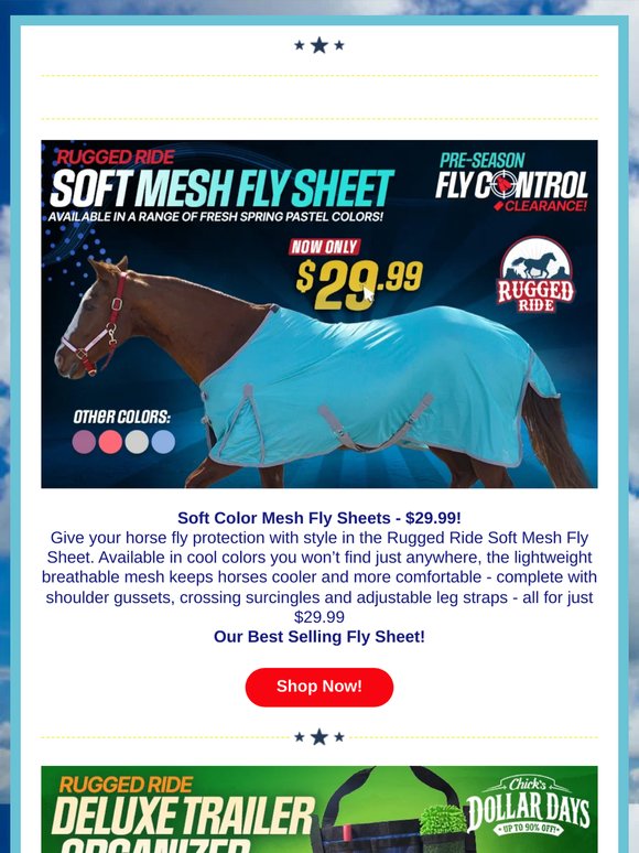 Colorful Mesh Fly Sheets $29.99 🐎 ❤️🧡💛💚💙💜