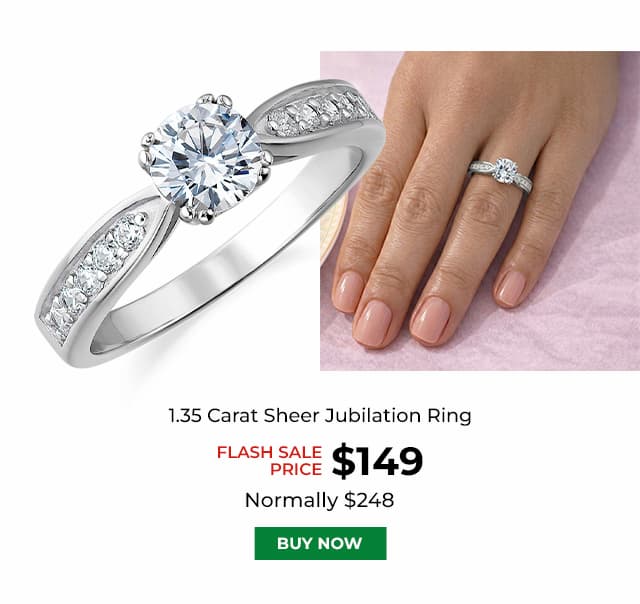 1 35 Carat Sheer Jubilation Ring Platinum Clad