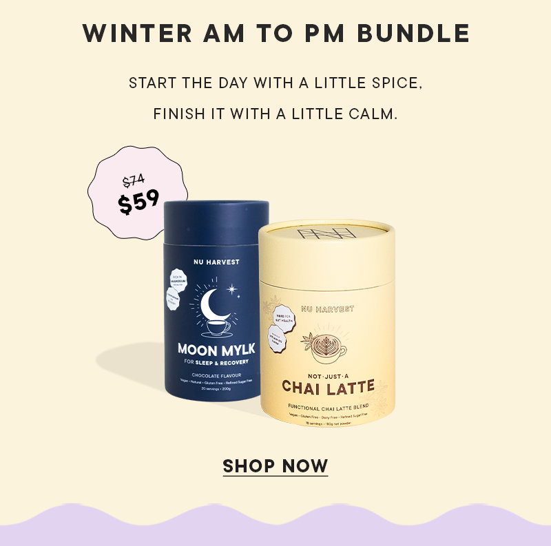WINTER AM TO PM BUNDLE Start the day with a little spice, finish it with a little calm.