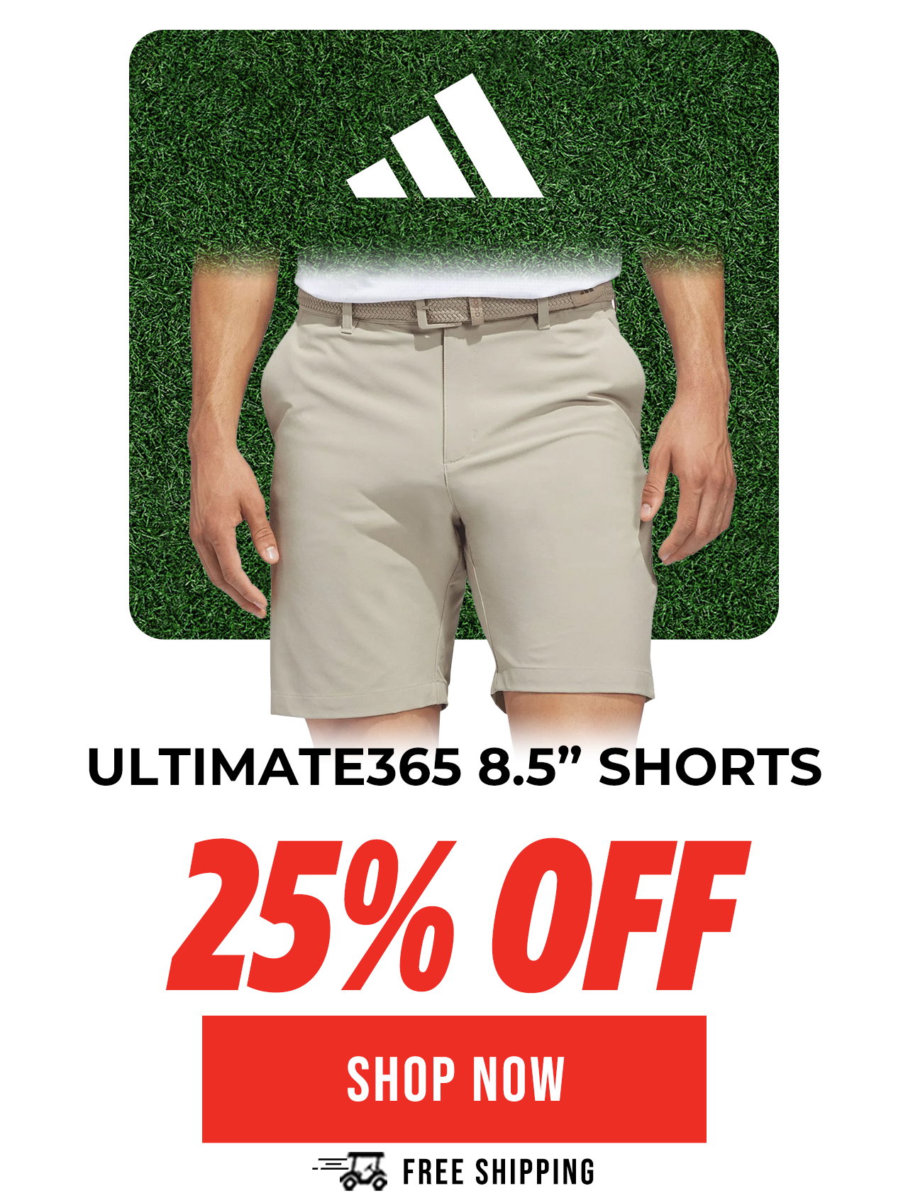 adidas Ultimate365 8.5 Inch Golf Shorts 2026