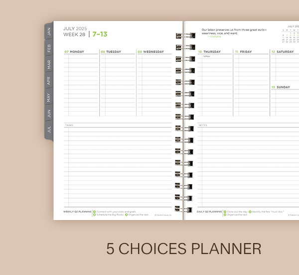 Five Choices Planner.