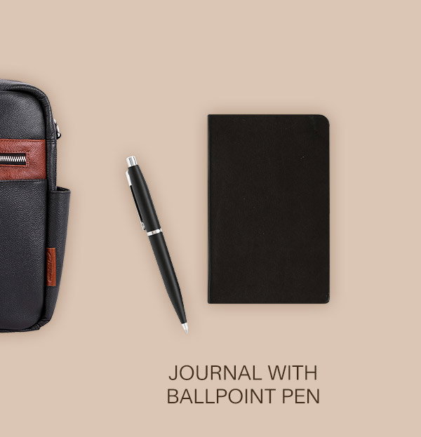 Journal with Ballpoint Pen.