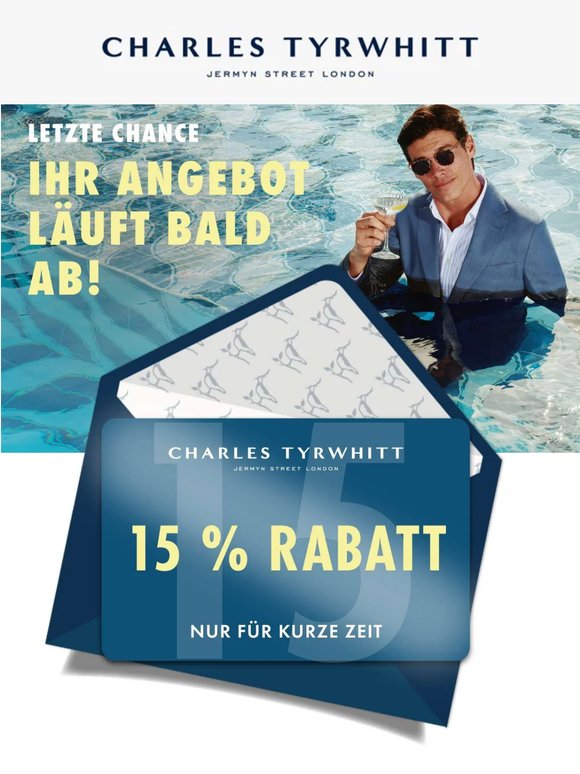 -15 %: nur noch für kurze Zeit!