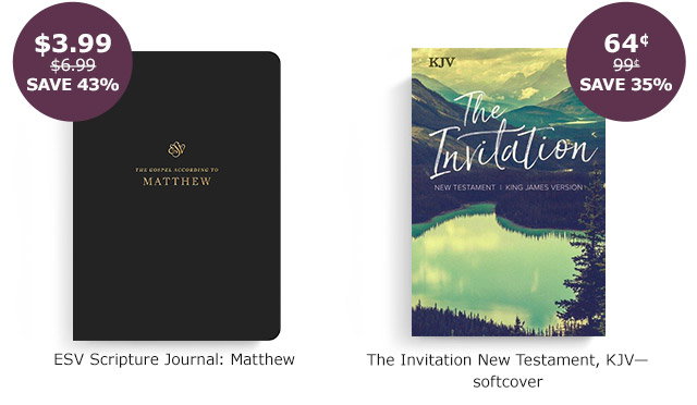 ESV Scripture Journal: Matthew | The Invitation New Testament, KJV 