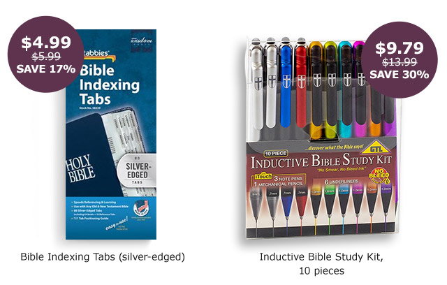 Bible Indexing Tabs | Inductive Bible Study Kit