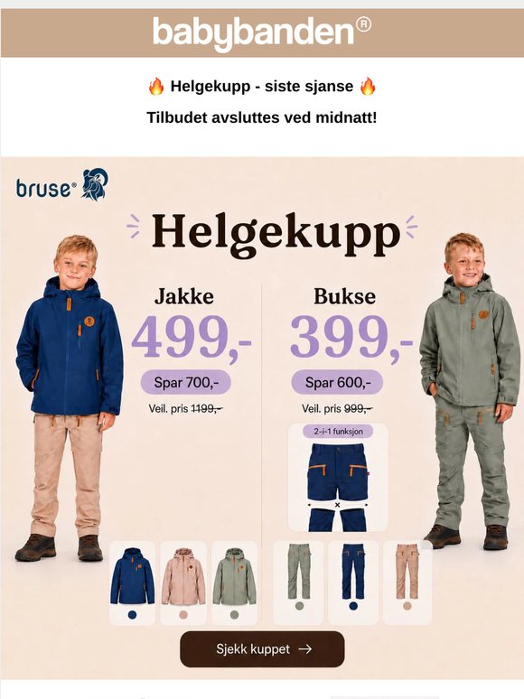 Helgekupp - siste sjanse!