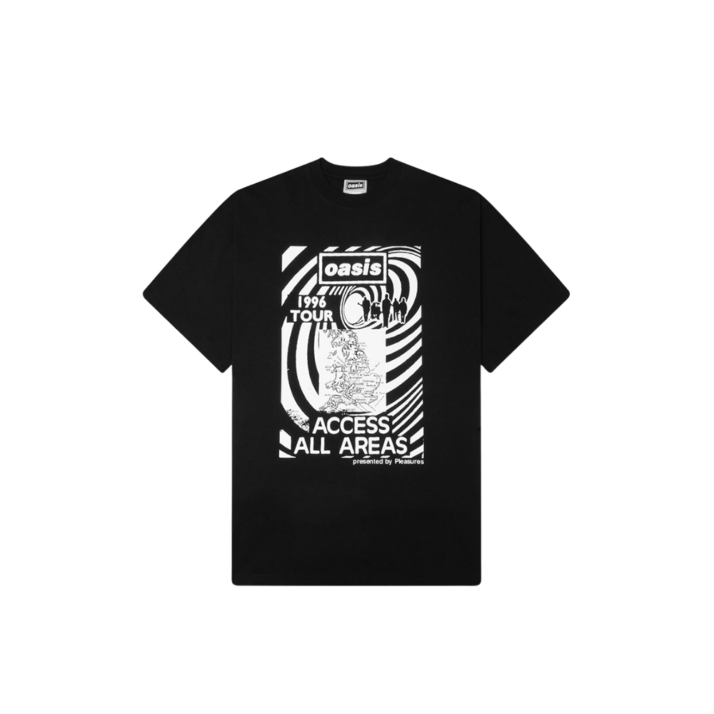 Pleasures x Oasis All Access T-Shirt - Black