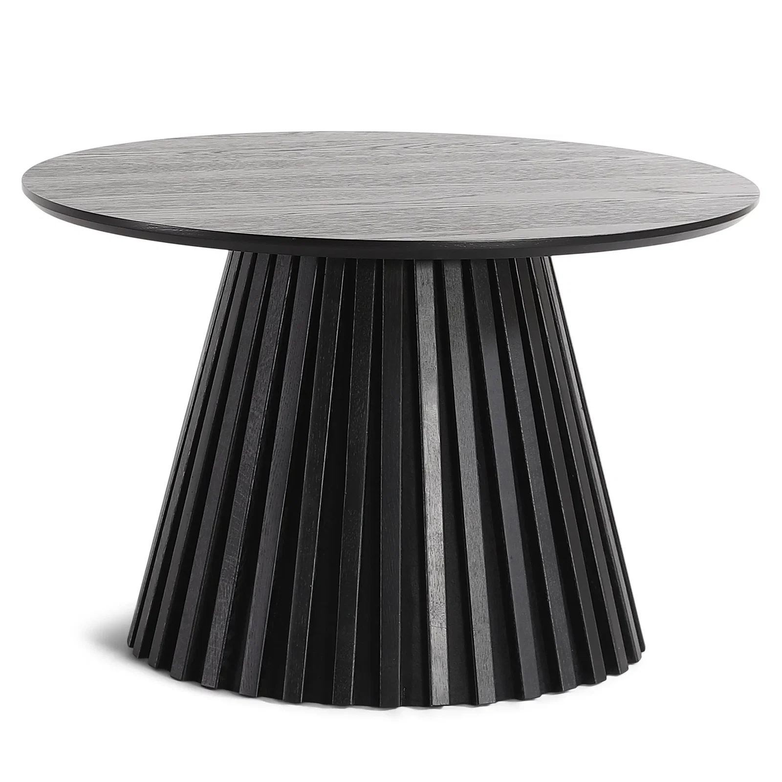 Image of Lewis lamel sofabord sort Ø70 cm