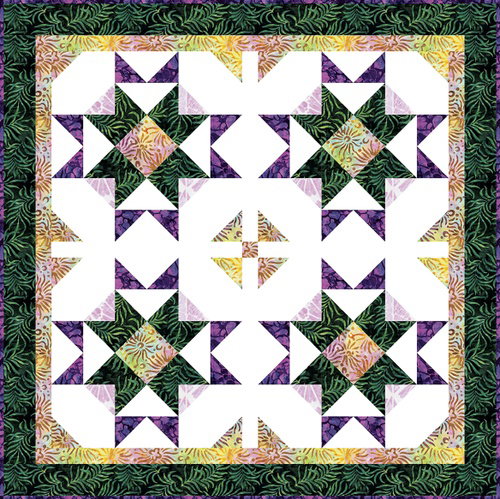 Image of Sylvan Dusk Batiks Mini Quilt Kit
