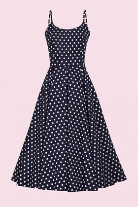 Priscilla Polka Dot Midi Dress