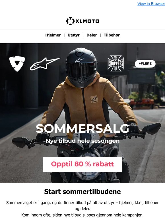 Kjør mot sommeren med opptil 80 % rabatt