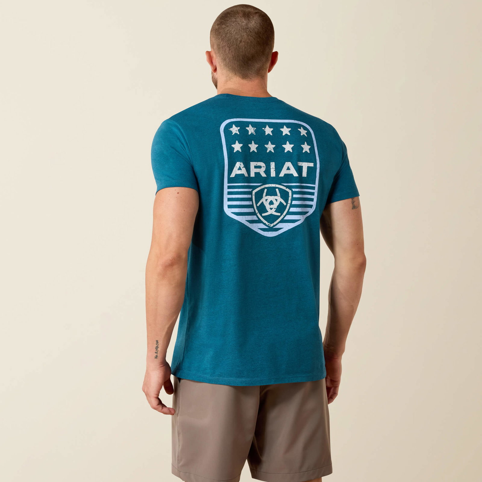 Men’s Ariat Stripe Patriotic Badge T-Shirt