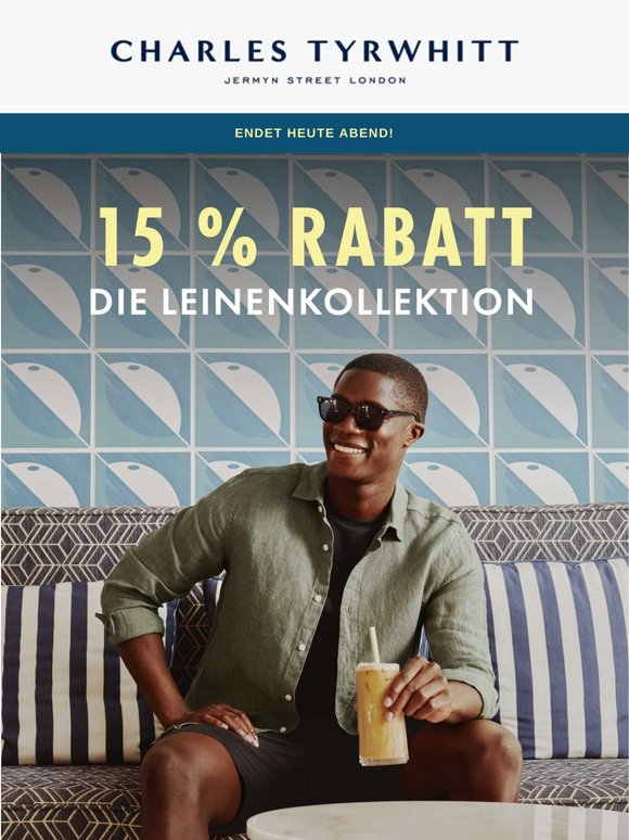Nur noch HEUTE: -15 %