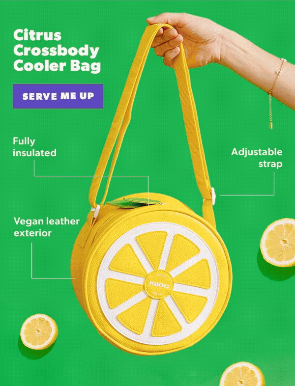 Image of Igloo Citrus Crossbody bag features