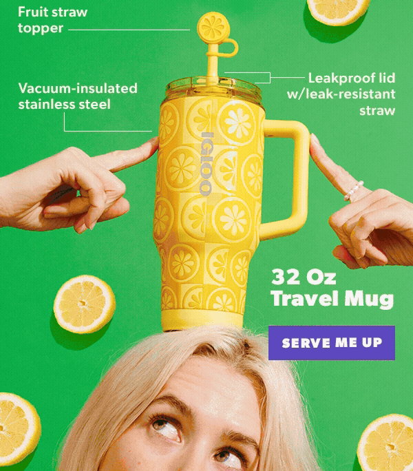 Image of Igloo 32oz mug features