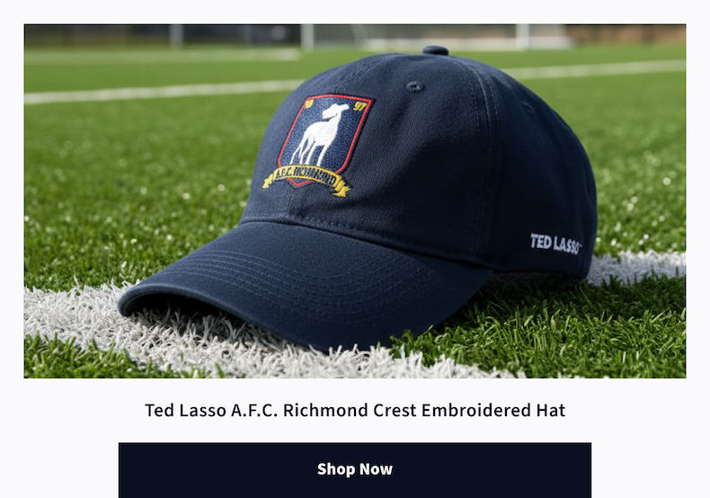 Ted Lasso A.F.C. Richmond Crest Embroidered Hat