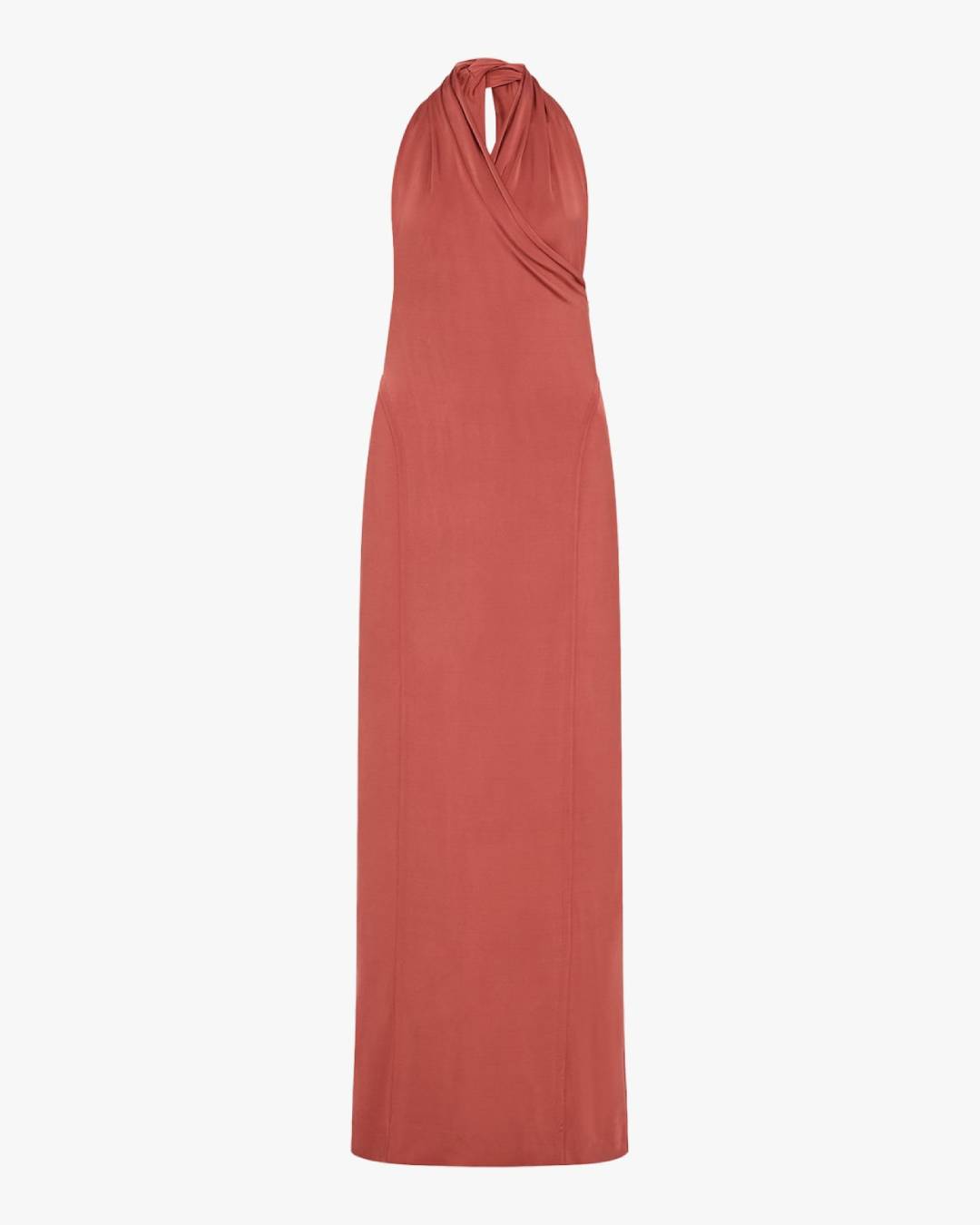Gathered Halter Dress