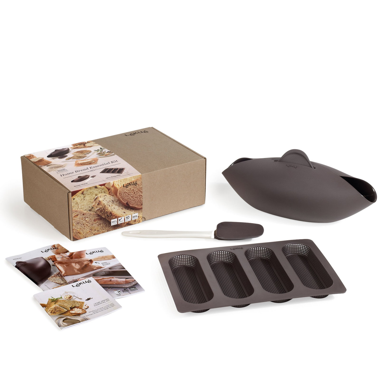 Lékué Brødbakesett, brun