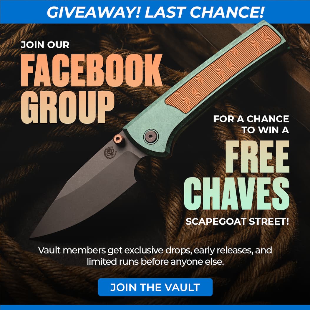 Blade HQ Vault + Chaves Giveaway
