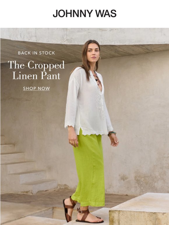 Our Sold-Out Linen Pants are Finally Back