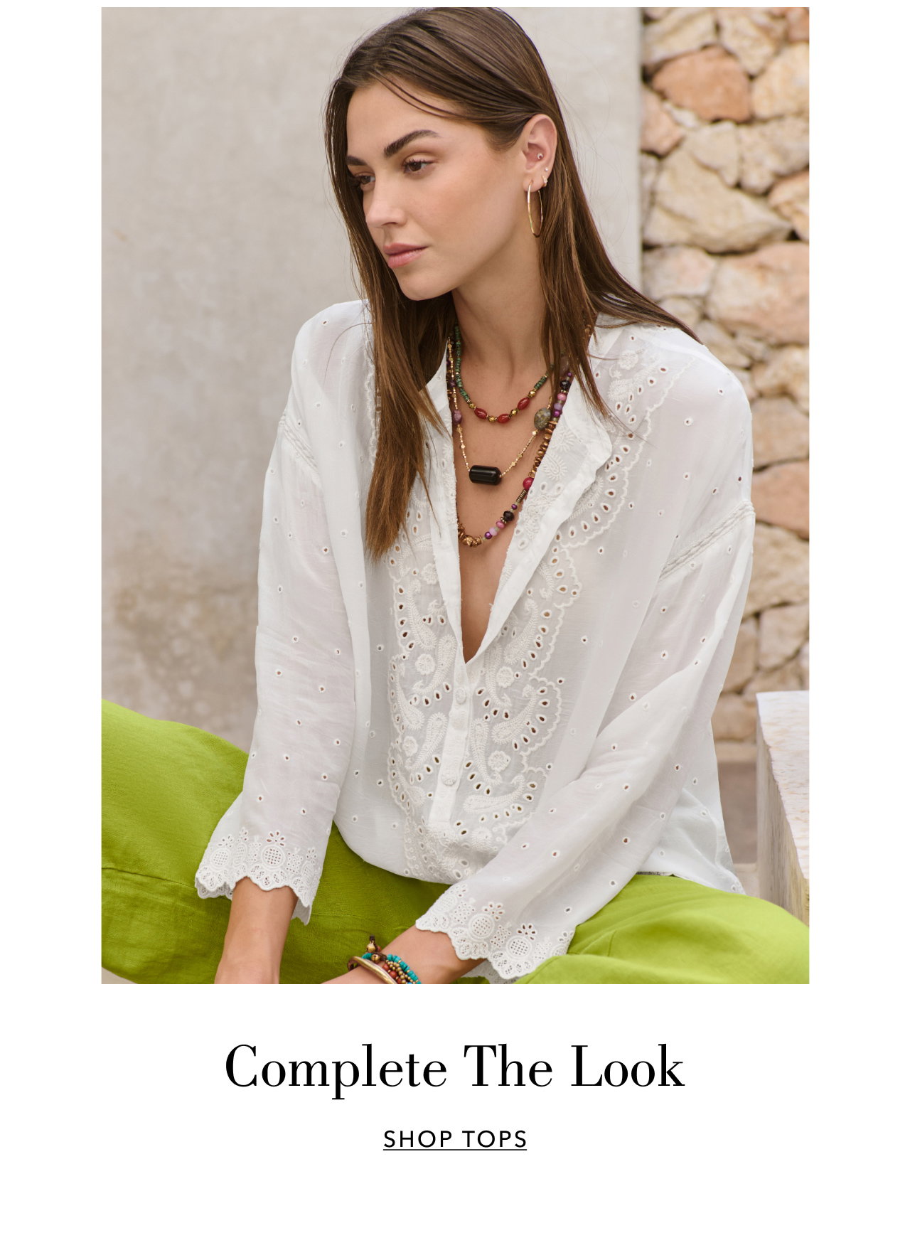 COMPLETE THE LOOK SHOP TOPS