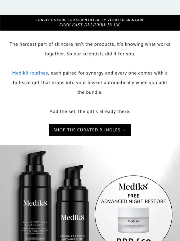 🎁 Up to £79 free with every Medik8 bundle