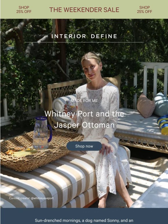 Made for Whitney Port. Made for you.