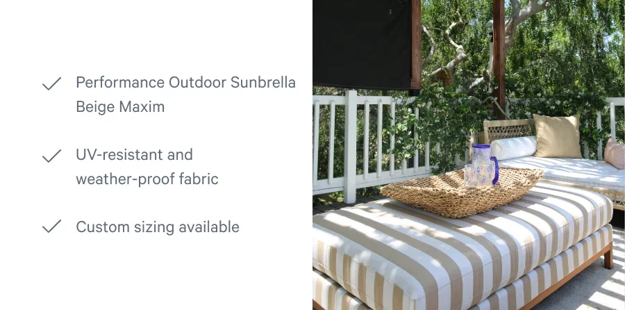 Performance Outdoor Sunbrella Beige Maxim