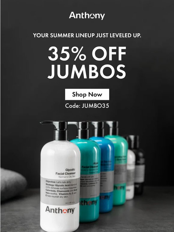 It’s Jumbo June! Take 35% OFF 🔥