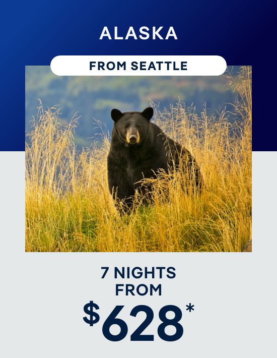 Alaska – 7 Nights From Seattle – Click to View Cruises & Book Now